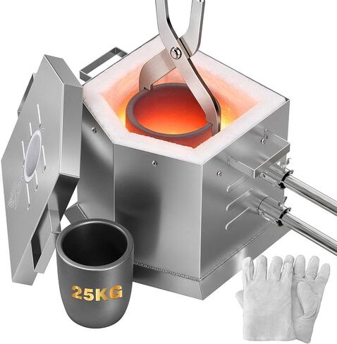 CANALHOUT 12KG/26.5lbs Propane Melting Furnace Kit w/ 2 Tongs & Crucible in Kuwait