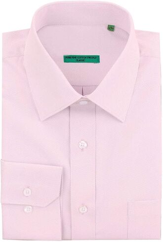 DTI BB Signature Men's Classic Fit Pure Cotton Tone On Tone Stripe Dress Shirt in Saudi Arabia