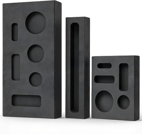 3 Sizes High Purity Graphite Ingot Mold Set for Metal Casting in Kuwait