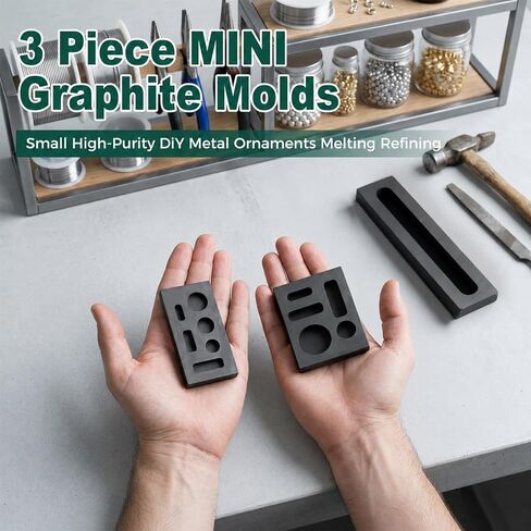 3 Sizes High Purity Graphite Ingot Mold Set for Metal Casting in Kuwait