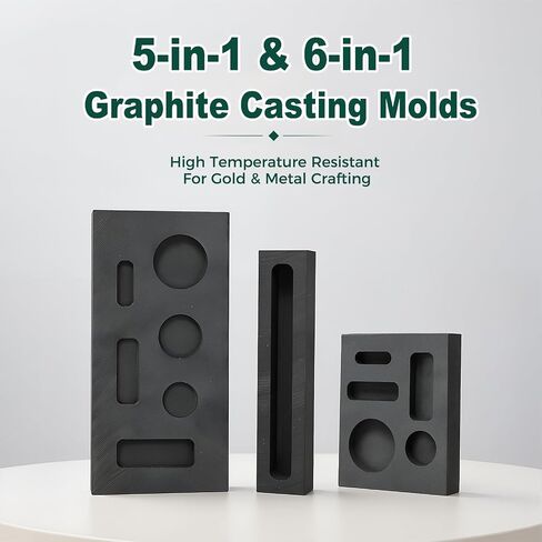 3 Sizes High Purity Graphite Ingot Mold Set for Metal Casting in Kuwait