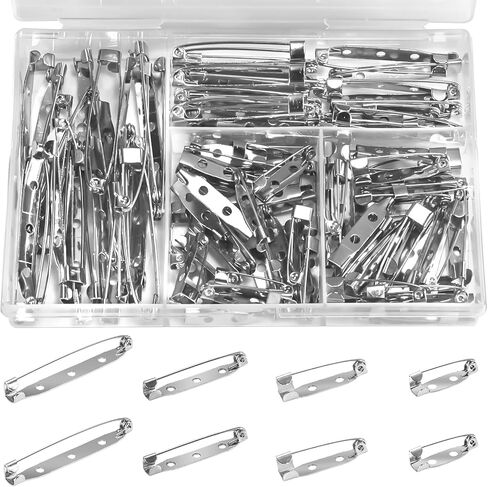 100Pcs Brooch Pin Backs for Jewelry Making, Badges & DIY in Saudi Arabia