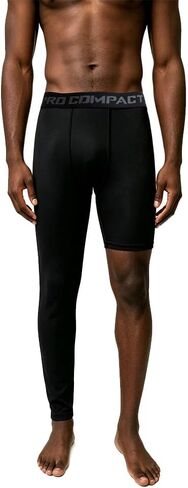 Jonscart One Leg Compression Tights Long Pants Basketball Sports Base Layer Underwear Active Tight in Kuwait