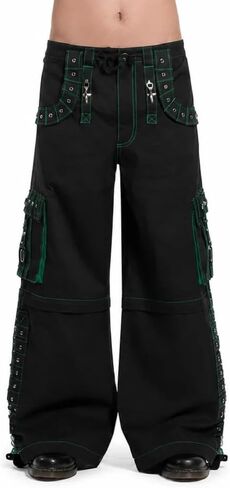 Gothic Bondage Men Pant Alternative Punk Rock Emo Trouser Pant Shorts/USA in Saudi Arabia