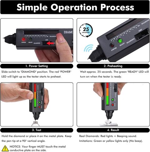 Valkynos Diamond Tester Pen with UV Light in Saudi Arabia