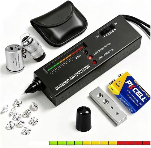 Diamond Tester Pen, 6-Level Calibration for Jewelry（Black） in Saudi Arabia