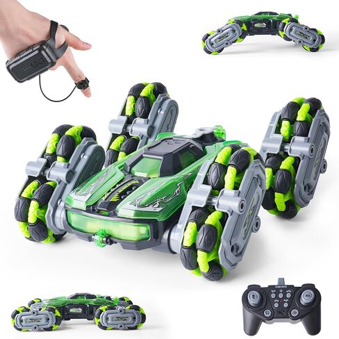 NEXBOX Cool 8 Wheels Hand Controlled rc Stunt Car Toys, Gesture Sensing Remote Control Cars for Boys Age 6 7 8-12 13 14 Year Old, Birthday Gifts Ideas for Kids in Kuwait