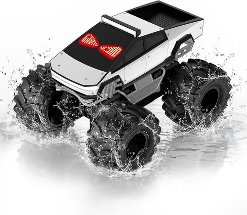 Amphibious Remote Control Car, 1:18 Monster Truck Toys for Boys RC Cars in Kuwait