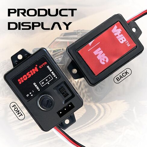 Hosim RC Car Gyro Module Tuned Rated Gyros with Aluminum Case for RC Car Truck Boat (GY-V1) in Kuwait