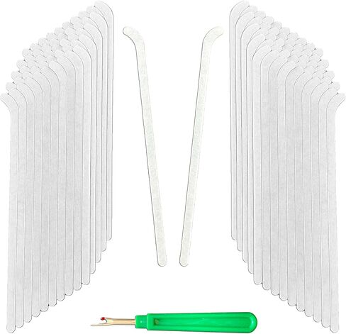 50 Sets of Collar Placket Stays, DIY Insert for Polo/Golf Shirt Placket Stay, One Size Fits All 5-Minute Install, Wash/Dry Safe, Million Dollar Collar Placket Stays for Men & Women Polo Shirts in Kuwait