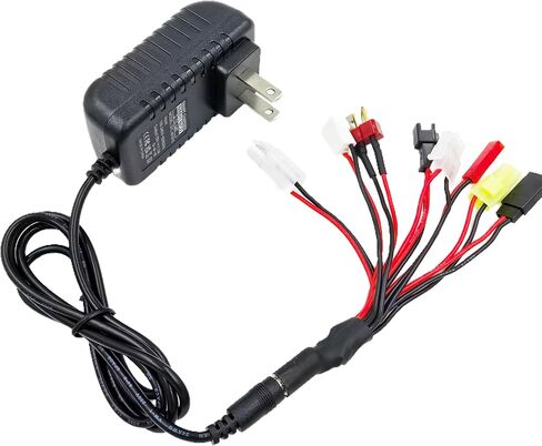 NiMH NiCd Battery Charger Universal RC Battery Charger for (2-10S) 4.8V 7.2V 8.4V 9.6V, RC Car Charger for Traxxas Battery Pack 2.4V-12V,AC-DC Plug Charger, Airsoft Battery Packs in Saudi Arabia