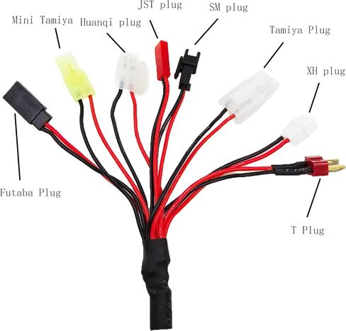 NiMH NiCd Battery Charger Universal RC Battery Charger for (2-10S) 4.8V 7.2V 8.4V 9.6V, RC Car Charger for Traxxas Battery Pack 2.4V-12V,AC-DC Plug Charger, Airsoft Battery Packs in Saudi Arabia