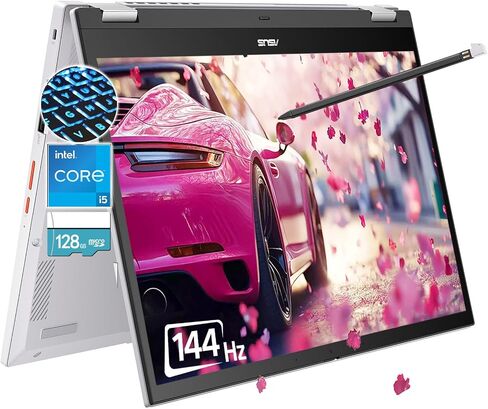 ASUS Chromebook Flip C214MA-YS02T 11.6" Ruggedized and Water Resistant Chromebook, 360 Touchscreen Convertible, Intel N4000, 4GB DDR4 RAM, 32GB Storage, Mil STD design, Chrome OS, Black in Kuwait