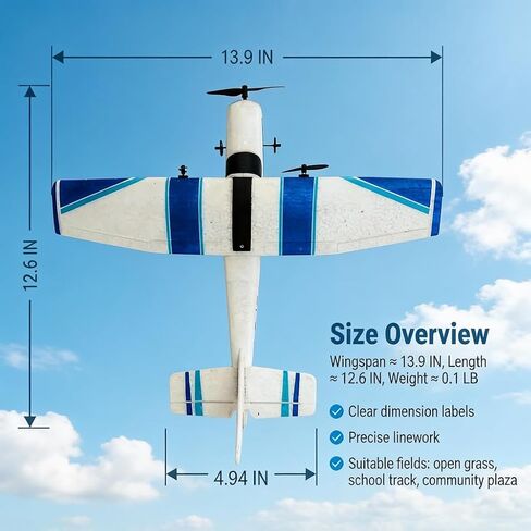 Harrisville Designs RC Airplane,RC Plane, 2.4GHz 2 Channels RTF RC Aircraft with 3-Axis Gyro for Beginner Easy to Speedy Fly Glider Toys with 2 Extra Batteries [ 3 Batteries ] in Kuwait