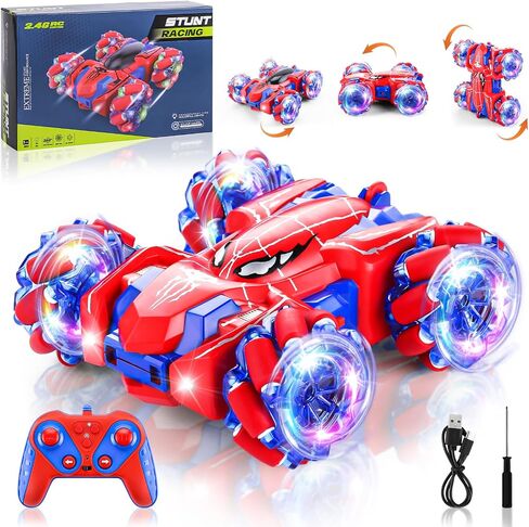 Spider Remote Control Car Headlight Double Sided Off-Road 360° Rotating Car in Saudi Arabia