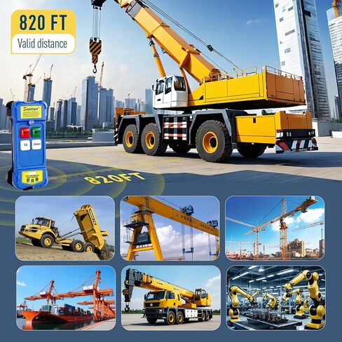 2 in 1 Crane Remote,Wireless Crane Remote 12-24V Wire Dump Trailer Remote Control Industrial Controller Hoist Truck Up-Down Switch Control Station in Saudi Arabia