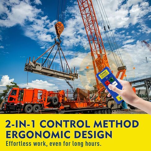 2 in 1 Crane Remote,Wireless Crane Remote 12-24V Wire Dump Trailer Remote Control Industrial Controller Hoist Truck Up-Down Switch Control Station in Saudi Arabia