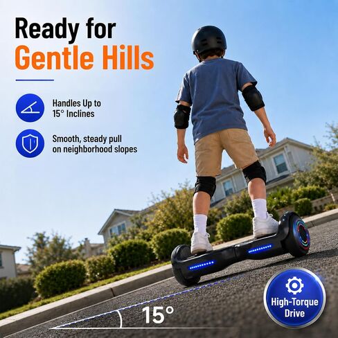 Hoverstar Hoverboard for Kids 7-12, Bluetooth & LED Lights, 2026 Upgraded in Kuwait