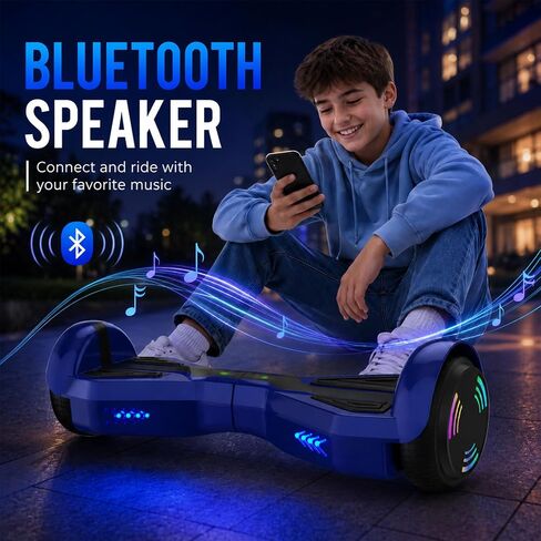 HOVERSTAR Hoverboards for a 7-12 Year Old, Bluetooth LED 2026 Upgraded in Kuwait