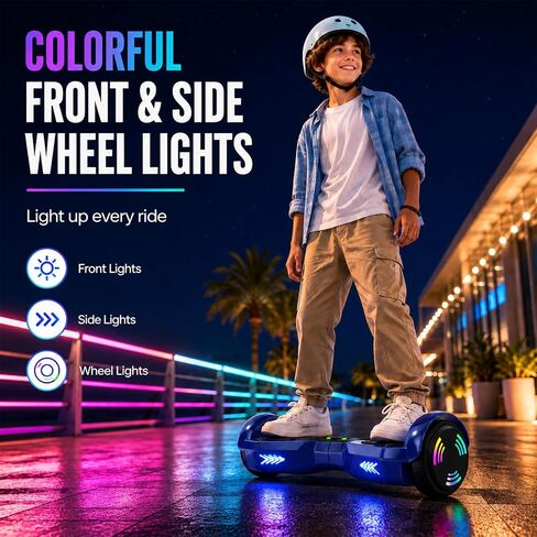 HOVERSTAR Hoverboards for a 7-12 Year Old, Bluetooth LED 2026 Upgraded in Kuwait