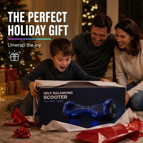 HOVERSTAR Hoverboards for a 7-12 Year Old, Bluetooth LED 2026 Upgraded in Kuwait