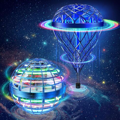 2-Pack Magic Flying Orb Ball Bundle – Includes Classic & New Upgraded AI Edition | Hand-Controlled Boomerang Hover Drone with RGB Lights | Cool Space Toy Gift for Kids, Teens, and Family Fun (Indoor & in Kuwait