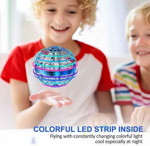 2-Pack Magic Flying Orb Ball Bundle – Includes Classic & New Upgraded AI Edition | Hand-Controlled Boomerang Hover Drone with RGB Lights | Cool Space Toy Gift for Kids, Teens, and Family Fun (Indoor & in Kuwait