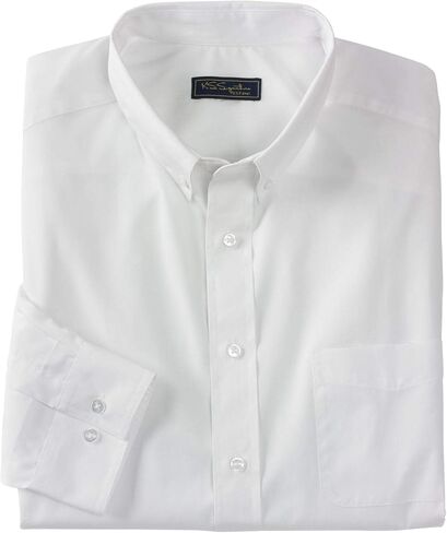 KingSize KS Signature Men's Big & Tall No Hassle Long-Sleeve Button-Down Dress Shirt - Big - 20 35/6, Rich Burgundy in Saudi Arabia
