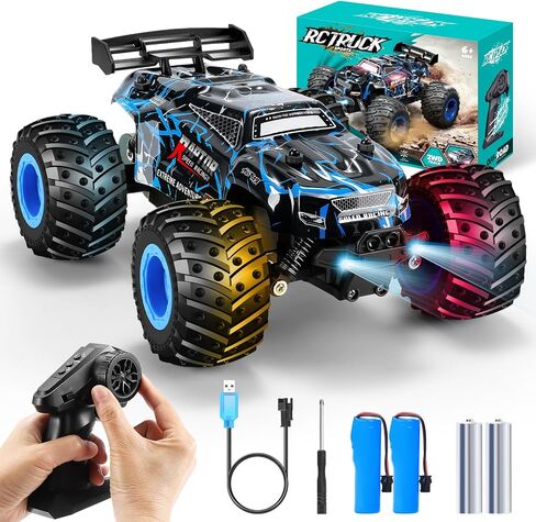 Remote Control Car, All-Terrain Rechargeable Rc Truck Boy Toys in Kuwait