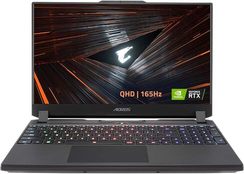كمبيوتر محمول للألعاب GIGABYTE AORUS 15 XE4 15.6 بوصة QHD 165 هرتز، Intel Core i7-12700H 2.3 جيجا هرتز، 16 جيجا رام، 1 تيرابايت SSD، NVIDIA GeForce RTX 3070 Ti 8 جيجا، ويندوز 11 هوم، أسود in Kuwait