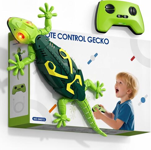 HYES Wall Crawler Gecko, Rechargeable Remote Control Robot Toys in Saudi Arabia