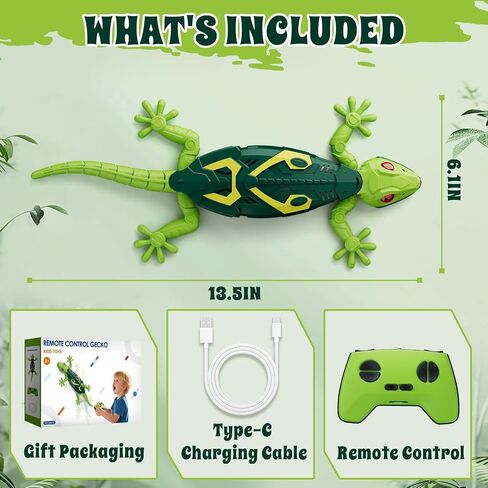 HYES Wall Crawler Gecko, Rechargeable Remote Control Robot Toys in Saudi Arabia