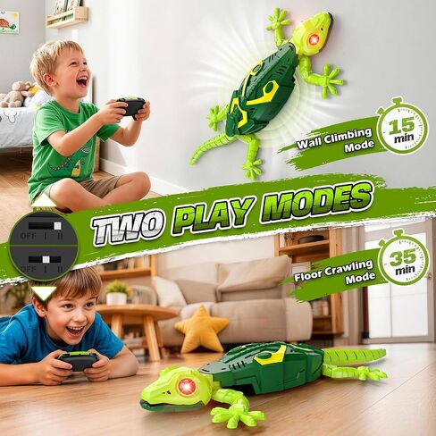 RC Wall Crawler Gecko, Wall Climbing Gecko Toy for Kids 360° Rotating in Kuwait
