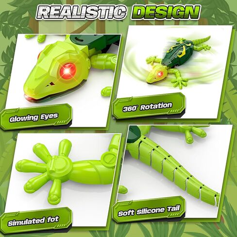 RC Wall Crawler Gecko, Wall Climbing Gecko Toy for Kids 360° Rotating in Kuwait