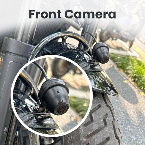 Wonvon Motorcycle with 5Inch and 6 Inch Carplay Front and Rear Dual Cameras, After-Sales Accessories in Saudi Arabia