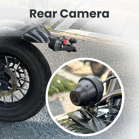 Wonvon Motorcycle with 5Inch and 6 Inch Carplay Front and Rear Dual Cameras, After-Sales Accessories in Saudi Arabia