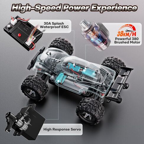 HOMETALL 1:18 Fast RC Cars for Adults - 38+ KPH Off Road Remote Control Car in Kuwait