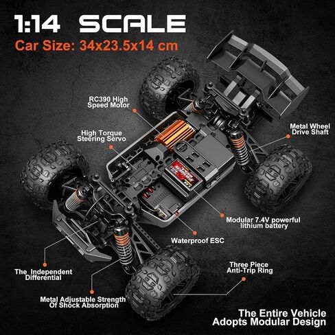 X-TMAGA 1:14 All Terrain RC Cars, 4WD Off-Road Remote Control Car (HS14323) in Saudi Arabia