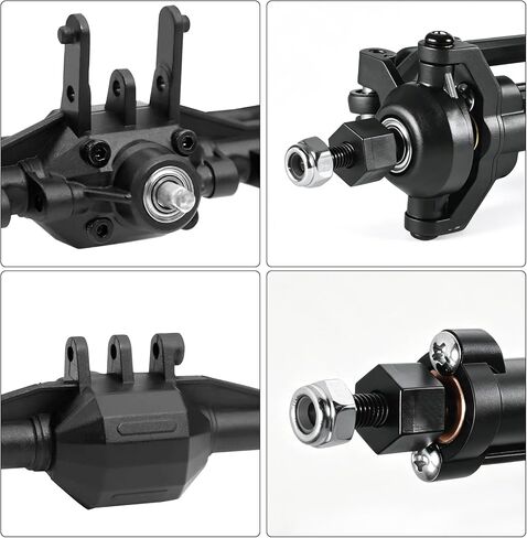 Trx4m Front and Rear Axles for 1/18 RC Upgrade Parts with Servo Mount & Links in Saudi Arabia