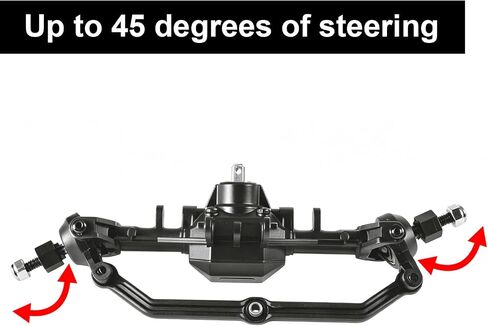 Trx4m Front and Rear Axles for 1/18 RC Upgrade Parts with Servo Mount & Links in Saudi Arabia