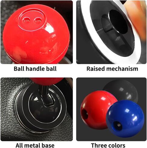 Push Start Button Cover, Joystick Car Starter Protector, Metal One-Touch Push to Start Accessorie (Black) in Saudi Arabia