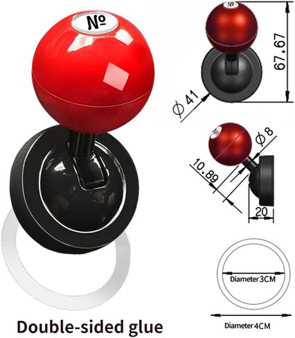 Push Start Button Cover, Joystick Car Starter Protector, Metal One-Touch Push to Start Accessorie (Black) in Saudi Arabia
