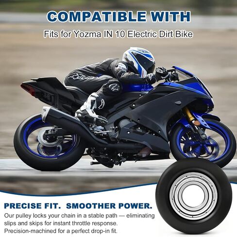 Chain Tensioner Guide Roller Pulley Compatible with Yozma in 10 in Kuwait