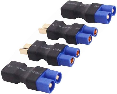 4pcs RC LiPo Battery Connector Adapter Compatible with EC3 to T Male Female Connectors ESC Charger in Kuwait