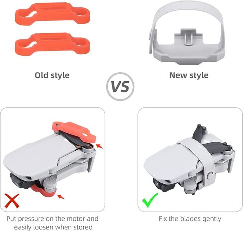 HeiyRC Propeller Holder Strap for DJI Mini 4K/Mini 2/Mini 2 SE/Mavic Mini for Specta Drone Props Guard Blade Stabilizer Fixator Accessory in Saudi Arabia