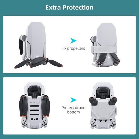 HeiyRC Propeller Holder Strap for DJI Mini 4K/Mini 2/Mini 2 SE/Mavic Mini for Specta Drone Props Guard Blade Stabilizer Fixator Accessory in Saudi Arabia