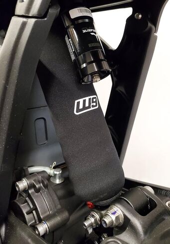 Warp 9 Shock Cover for Sur-Ron Light Bee, Talaria Sting, E-Ride Pro, Yozma, 79Bike & More — Heavy Duty Rear Shock Protector Guard, Shields from Mud, Rocks & Dirt — Black with Warp 9 Logo in Saudi Arabia