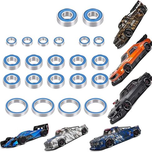 22pcs Steel Rubber Sealed Bearing Set for ARRMA 1/7 in Saudi Arabia