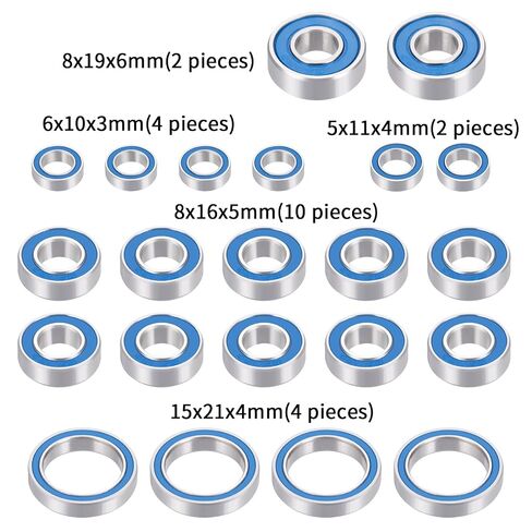 22pcs Steel Rubber Sealed Bearing Set for ARRMA 1/7 in Saudi Arabia