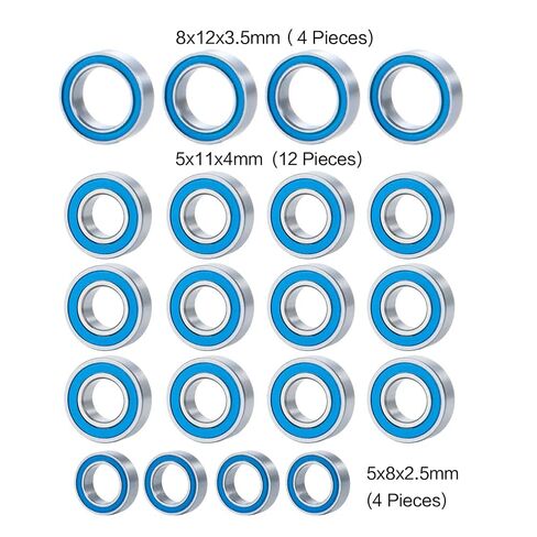 Rubber Seals Ball Bearing Kit for Tamiya TT-01 RC Car in Saudi Arabia